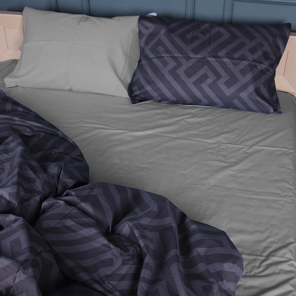 Фото - Комплект постельного белья MirSon 143х210 см 22-1396 Geometric Vibes Сатин (2200010565478)