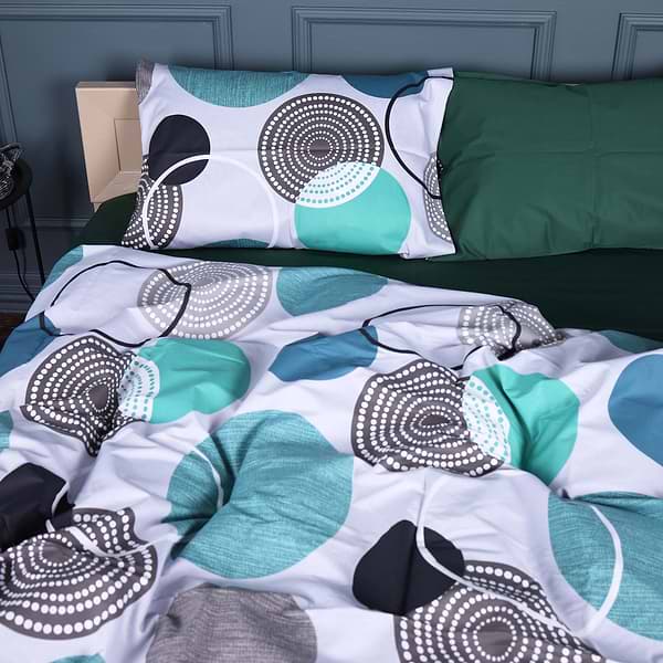 Фото - Комплект постельного белья MirSon 143х210 см 22-1405 Geometry Bliss Сатин (2200010594096)