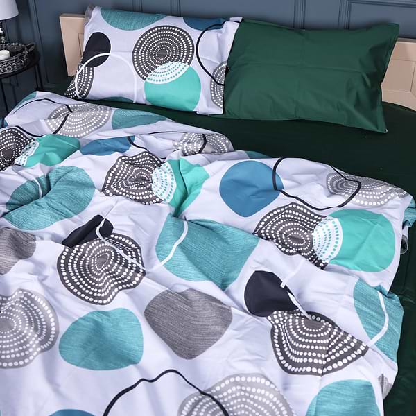 Фото - Комплект постельного белья MirSon 143х210 см 22-1405 Geometry Bliss Сатин (2200010594096)