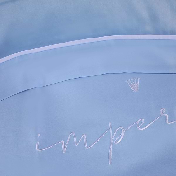 Фото - Комплект постельного белья MirSon 143х210 см Imperial Tencel №04 Blue (2200010754261)