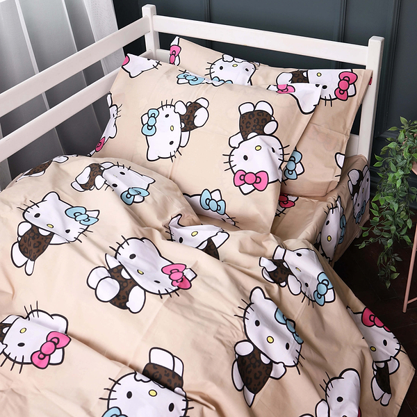 Фото - Комплект постільної білизни MirSon 143х210 см Kids Time 17-0866 Hello Kitty Style Бязь (2200012065471)