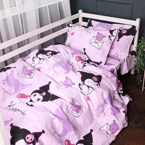 Фото - Комплект постільної білизни MirSon 143х210 см Kids Time 17-0869 Lovely Kuromi Бязь (2200012067635)