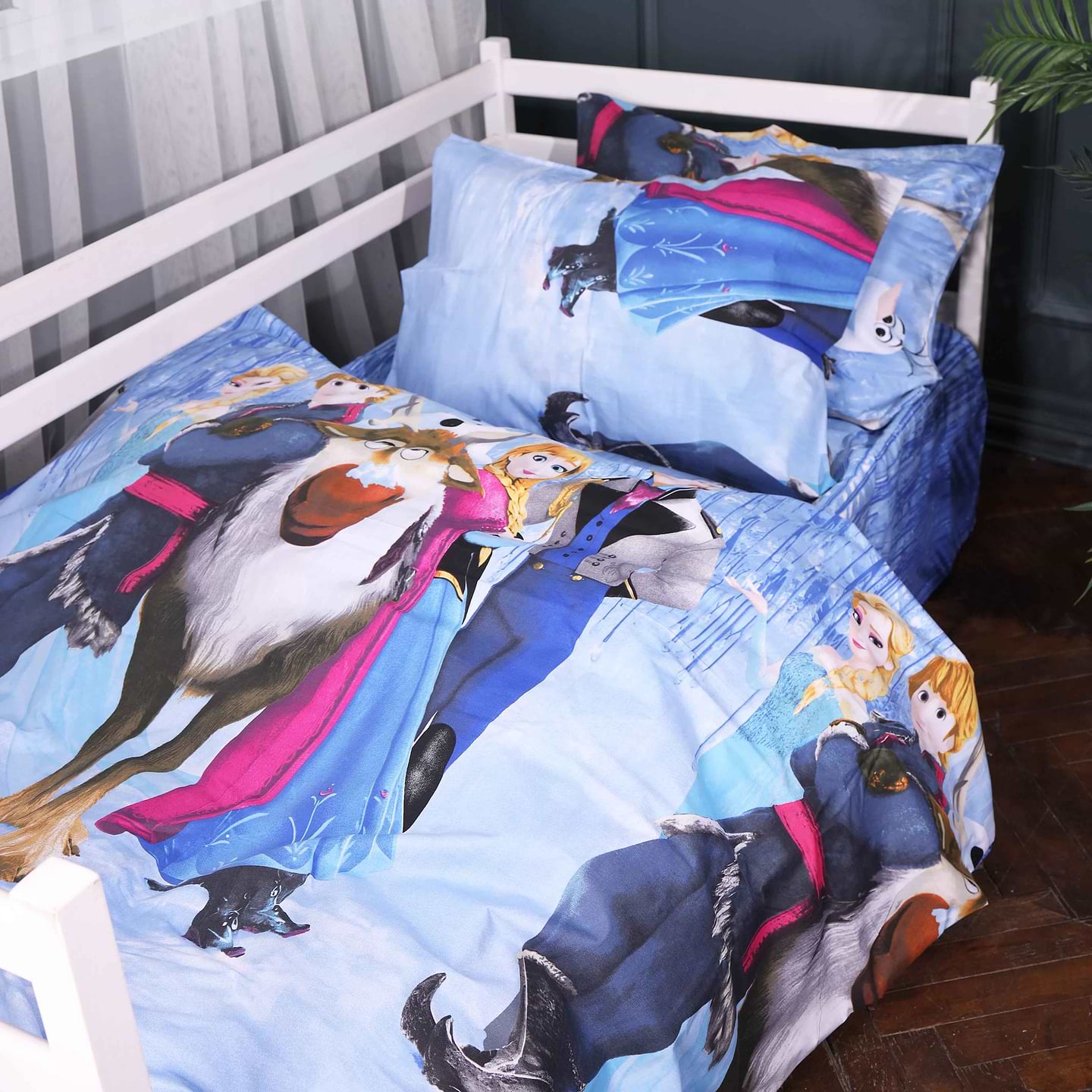 Комплект постельного белья MirSon 175х210 см Kids Time 17-0894 Frozen Team Бязь (2200012392355)