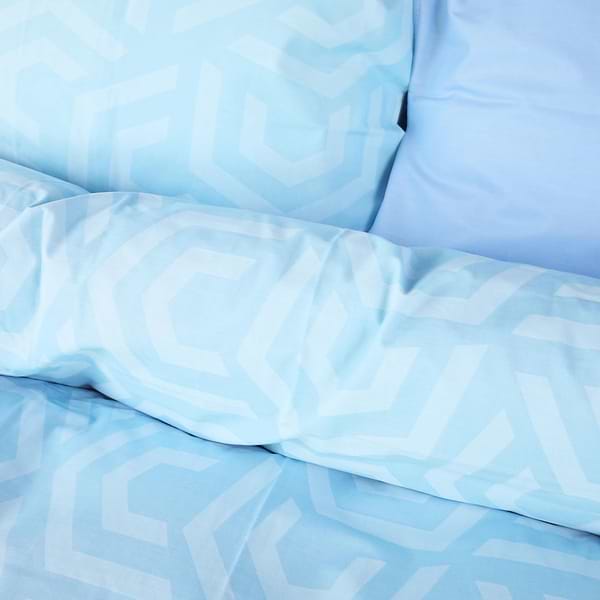 Фото - Комплект постельного белья MirSon 143х210 см Ranforce Elite 17-0628 Diamond Blue Ранфорс (2200008464172)