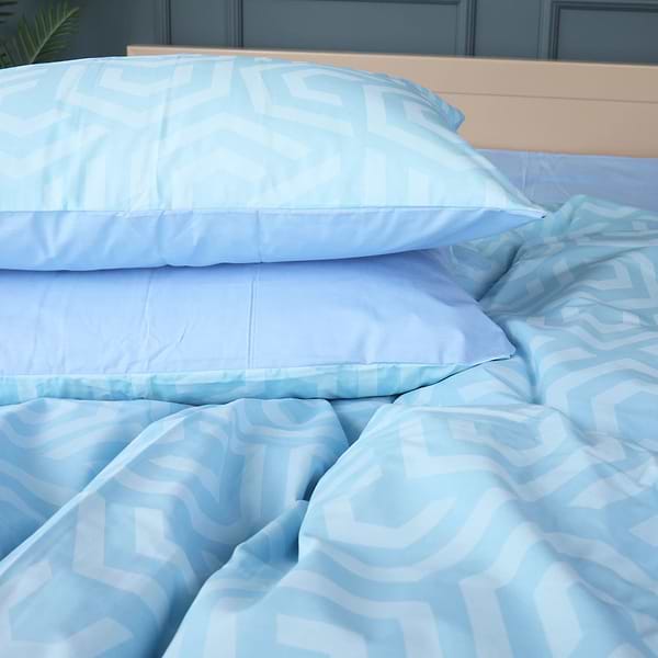 Фото - Комплект постельного белья MirSon 143х210 см Ranforce Elite 17-0628 Diamond Blue Ранфорс (2200008464172)