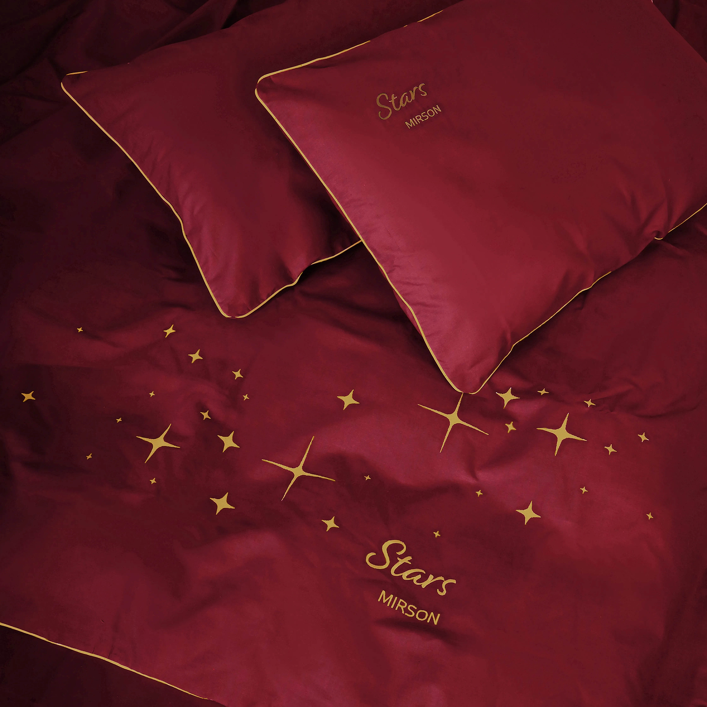 Комплект постельного белья MirSon 143х210 см Ranforce Elite 19-1655 Edmonda Stars (2200010539462)