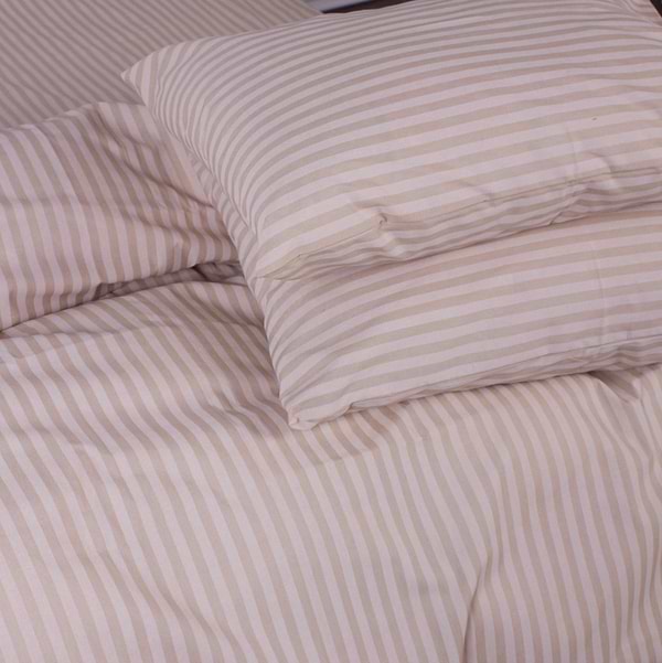 Фото - Комплект постельного белья MirSon 143 x 210 Ranforce Elite 17-0602 Stripe Creamy Ранфорс (2200008050597)