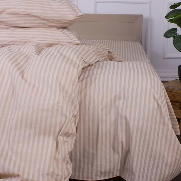 Фото - Комплект постельного белья MirSon 143 x 210 Ranforce Elite 17-0602 Stripe Creamy Ранфорс (2200008050597)