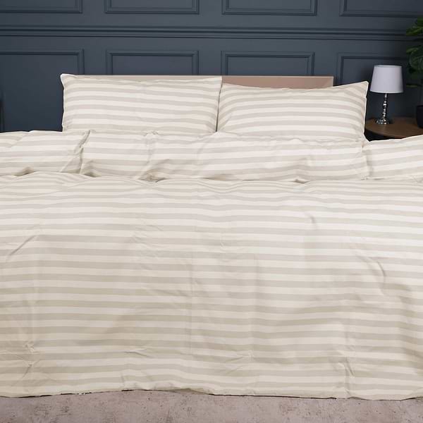 Фото - Комплект постільної білизни MirSon King Size 220x240 Ranforce Elite 17-0604 Stripe Yellow Ранфорс (2200008052836)