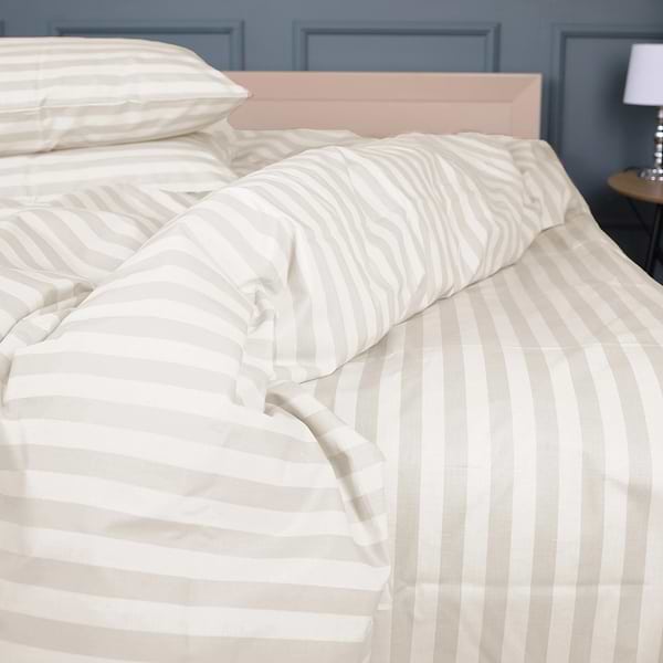 Фото - Комплект постільної білизни MirSon King Size 220x240 Ranforce Elite 17-0604 Stripe Yellow Ранфорс (2200008052836)