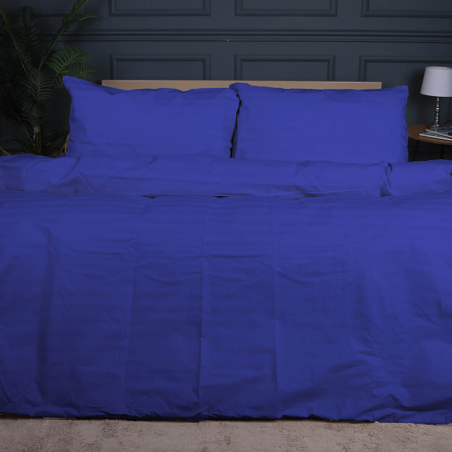 Комплект постільної білизни MirSon King Size 220x240 Ranforce Elite 17-0609 Stripe Blue Ранфорс (2200008055837)