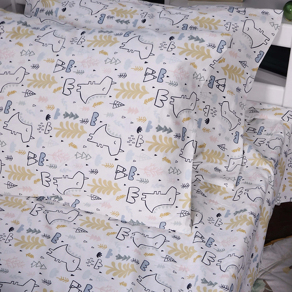 Фото - Комплект постільної білизни MirSon 175x210 см 011 Dino Фланель (2200009654602)