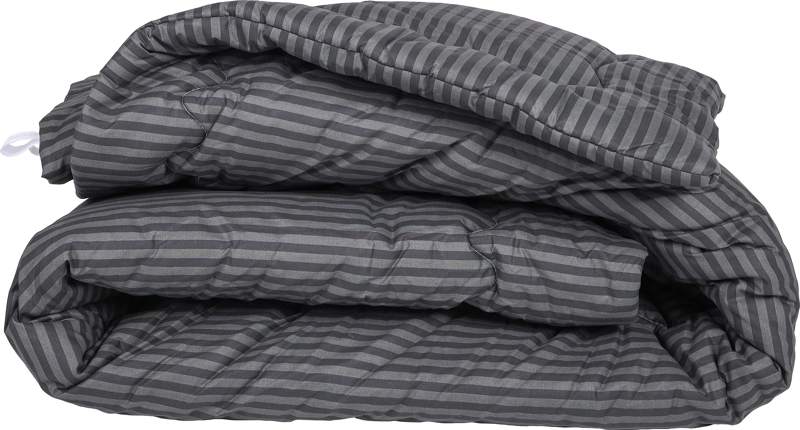 Ковдра зимова двоспальна євро MirSon №159 Сolor Fun Line 17-0611 Stripe Black Bamboo 220х240 см +нав 2 шт. (2200010857962)