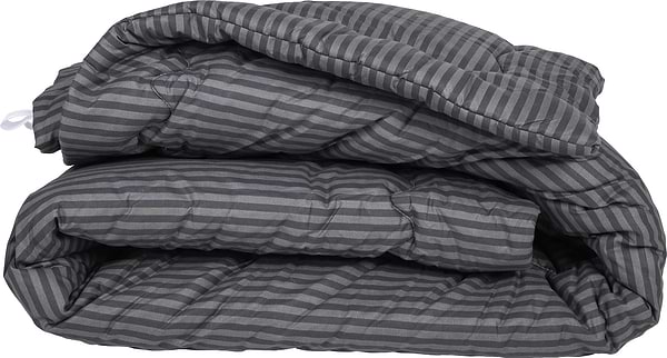 Фото - Одеяло летнее полуторное MirSon антиаллергенное №148 Сolor Fun Line 17-0611 Stripe Black Thinsulate 155х215 + нав. 2 шт. (2200010854121)