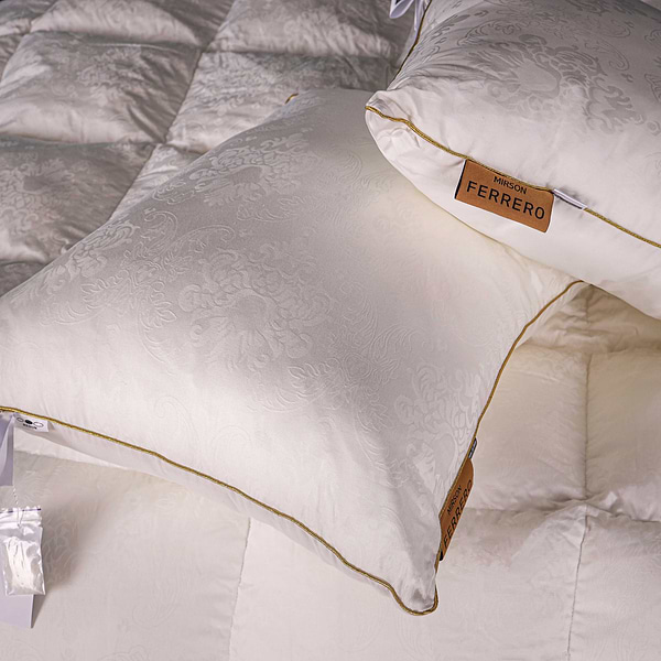 Фото - Одеяло демисезонное двуспальное евро MirSon 200х220 см 100% гусиный пух Ferrero Vanilla (2200011169316)