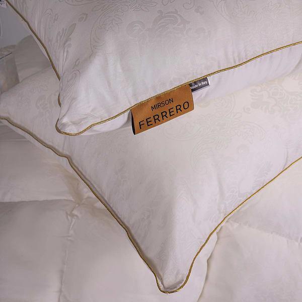 Фото - Одеяло демисезонное двуспальное евро MirSon 200х220 см 100% гусиный пух Ferrero Vanilla (2200011169316)