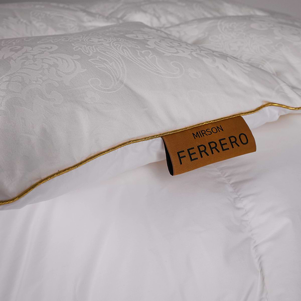 Фото - Одеяло демисезонное двуспальное евро MirSon 200х220 см 100% гусиный пух Ferrero Vanilla (2200011169316)