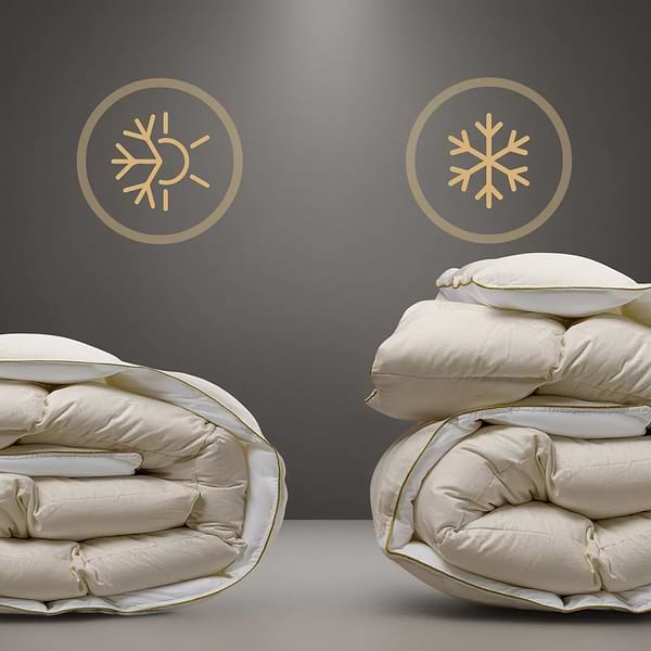 Фото - Одеяло демисезонное двуспальное евро MirSon 200х220 см 100% гусиный пух Ferrero Vanilla (2200011169316)