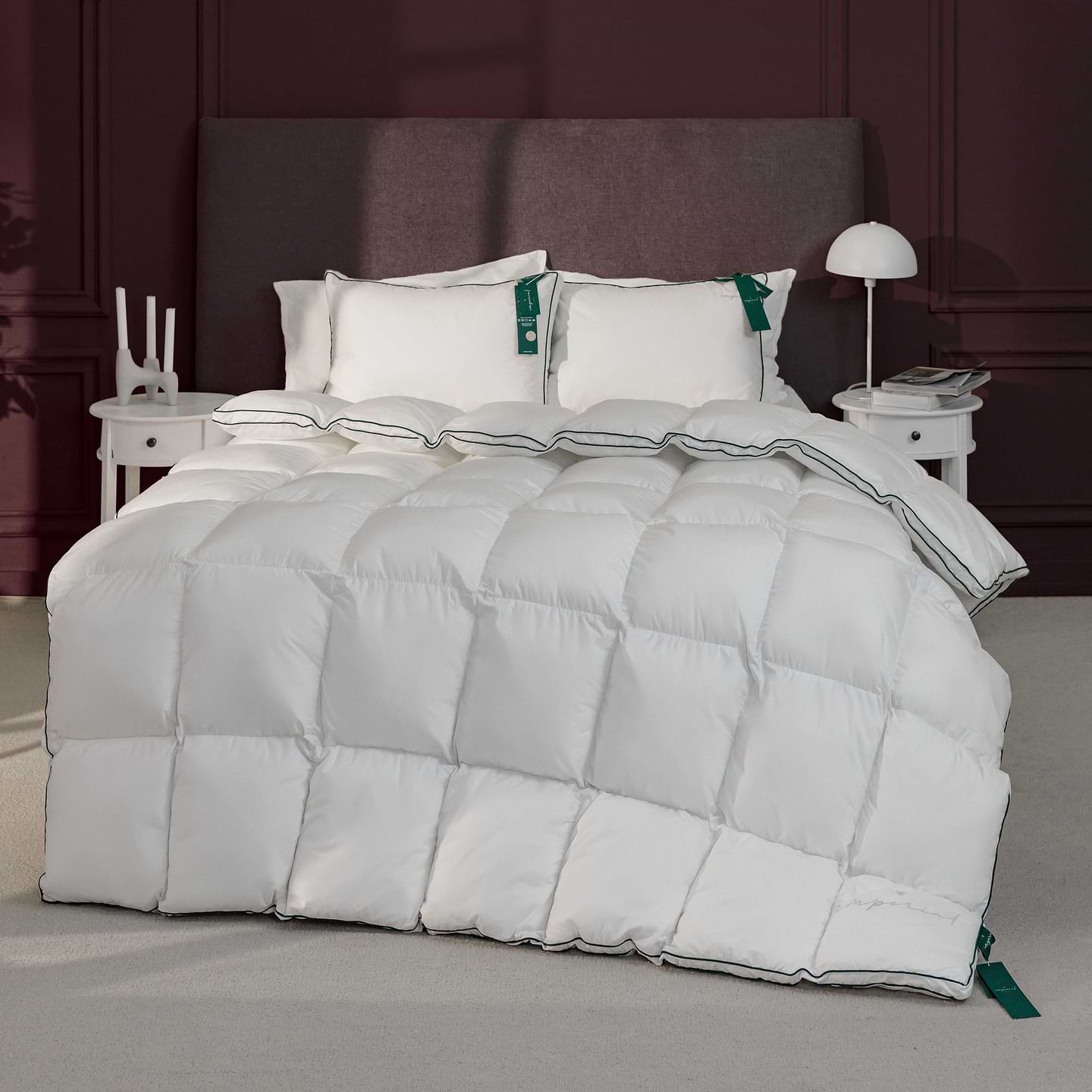 Ковдра демісезонна двоспальна євро MirSon King Size 220х240 100% пух Imperial Delight (2200007177226)