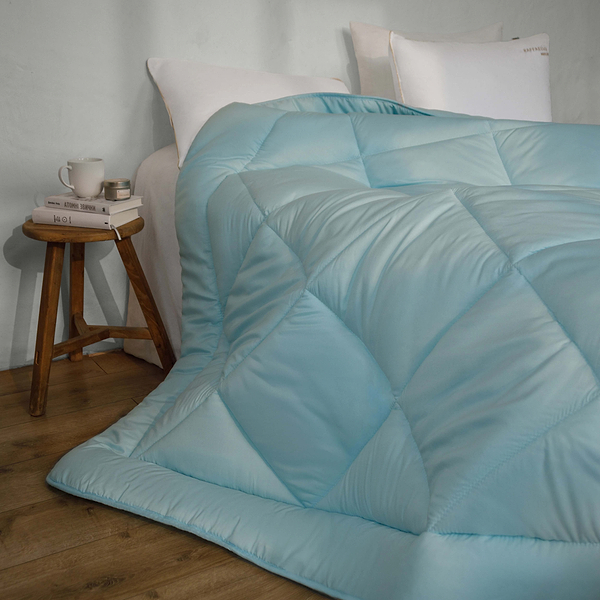 Фото - Ковдра всесезонна полуторна MirSon Шовкові №1646 Eco Light Blue (2200002652827)