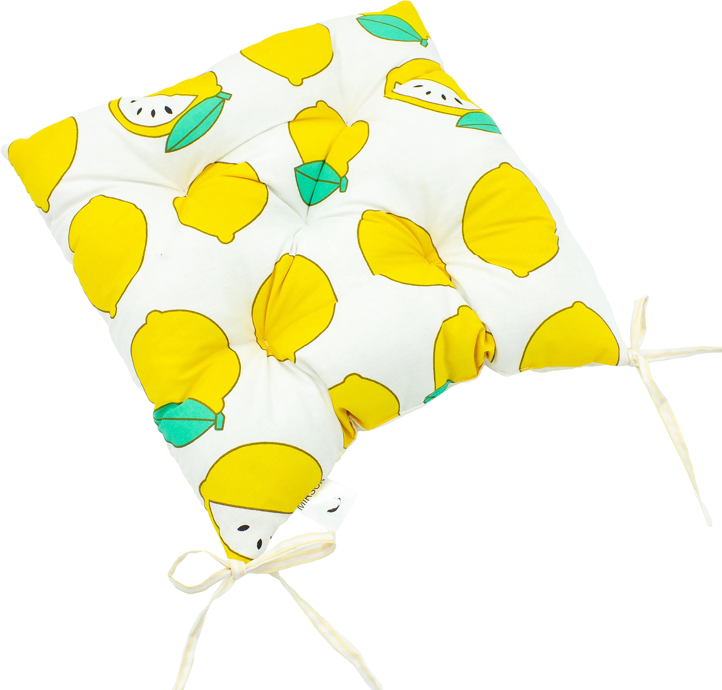 Подушка для стільця MirSon Бязь Принт 17-0531 Striped Lemon 50х50 см (2200006276890)