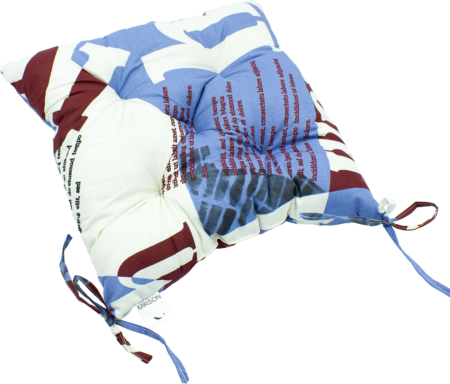 Подушка для стільця MirSon Бязь Принт 17-0535 Peggy 50х50 см (2200006276937)