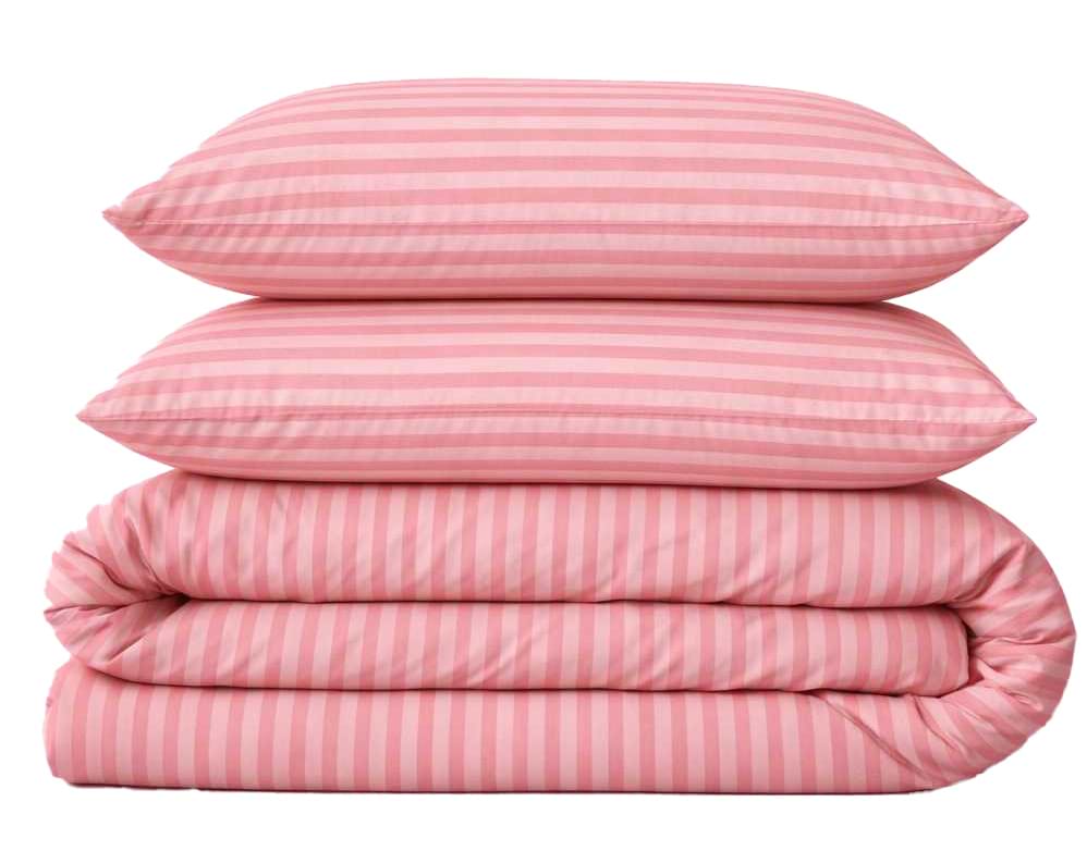 Комплект постільної білизни MirSon 200 x 220 17-0607 Stripe Pink Бязь (2200008054113)