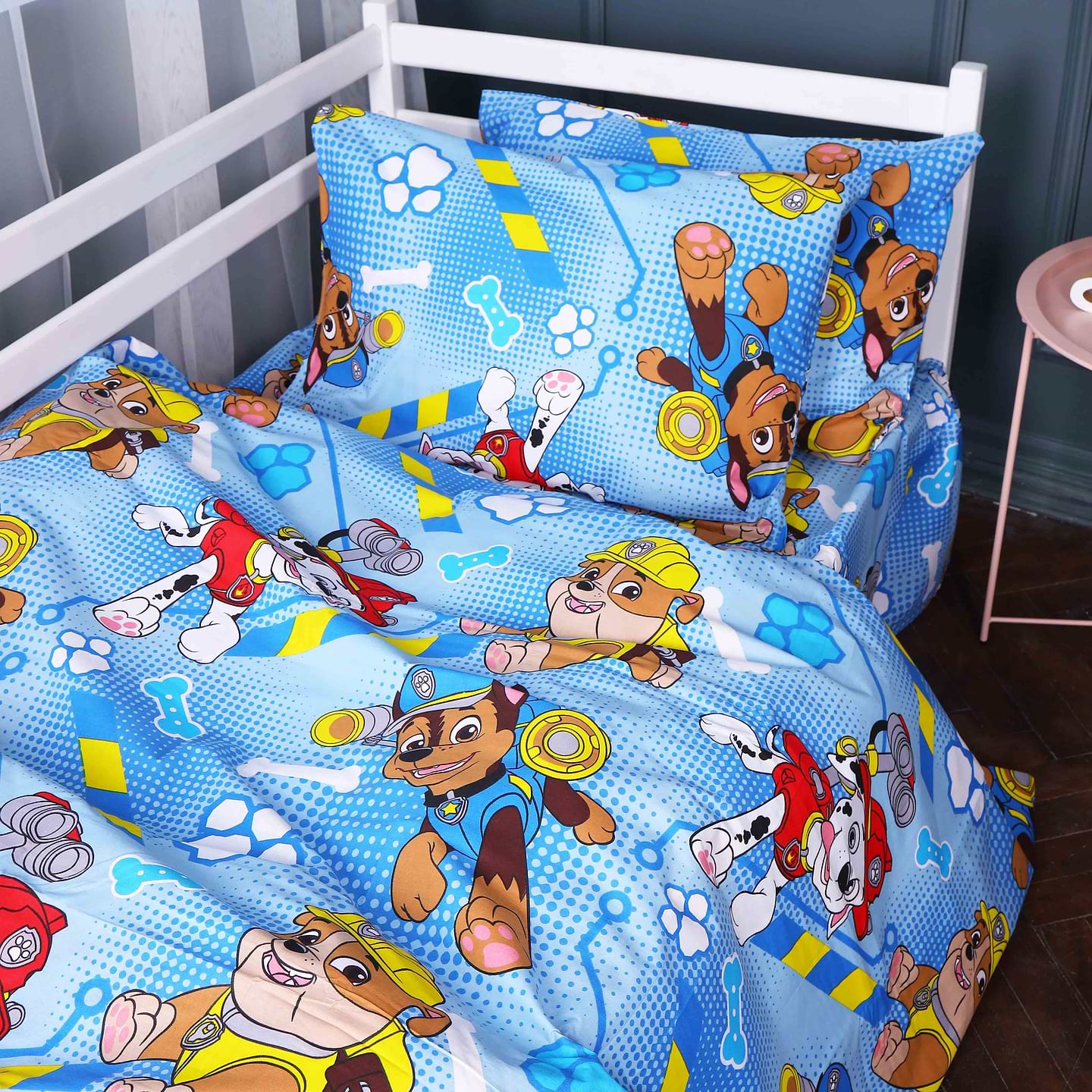 Комплект постельного белья MirSon Бязь 17-0780 Paw Patrol blue 175х210 см (2200011258454)