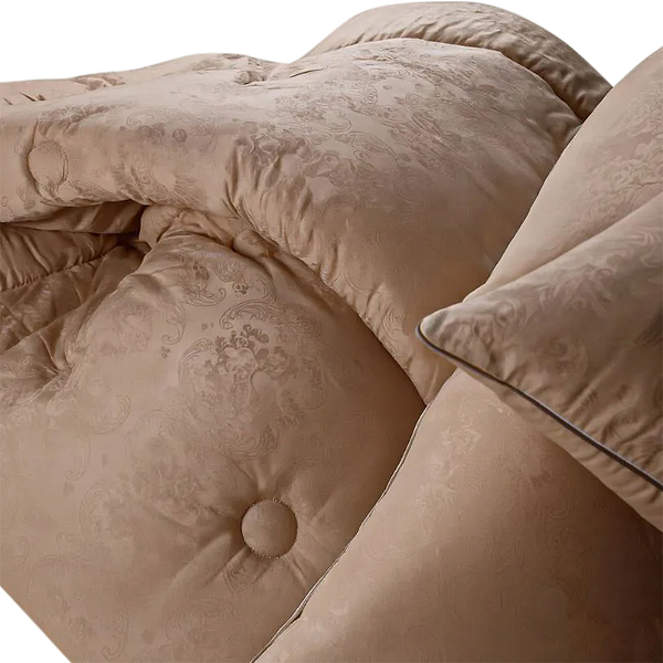 Фото - Ковдра зимова двоспальна євро MirSon 200x220 см Бавовна №1589 Ferrero Gold (2200011173467)