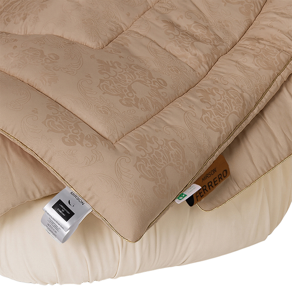 Фото - Ковдра зимова двоспальна євро MirSon King Size 220x240 см Евкаліпт №1580 Ferrero Gold (2200011173948)