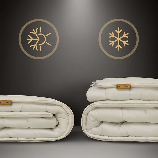 Фото - Одеяло летнее двуспальное MirSon Silk Kapok №1512 Ferrero Vanilla 172x205 см (2200011170169)