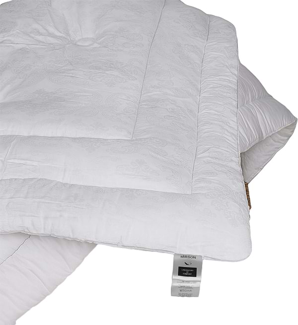 Фото - Ковдра демісезонна двоспальна євро MirSon EcoSilk №1519 Ferrero White 220x240 см (2200011170855)