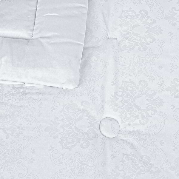 Фото - Ковдра демісезонна двоспальна євро MirSon EcoSilk №1519 Ferrero White 220x240 см (2200011170855)