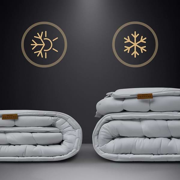 Фото - Одеяло летнее двуспальное евро MirSon Eco-Soft №1545 Ferrero White 220x240 см (2200011172507)