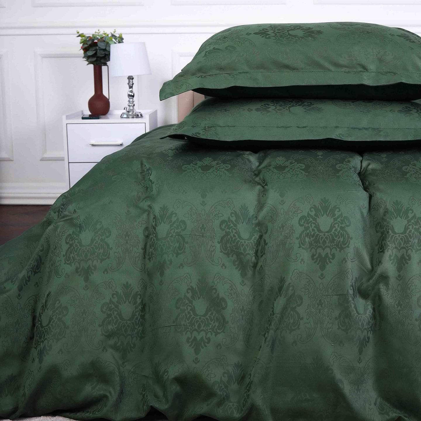 Комплект постельного белья MirSon King Size 220x240 см 6033 Katerjina Сатин Жакард (2200008764357)