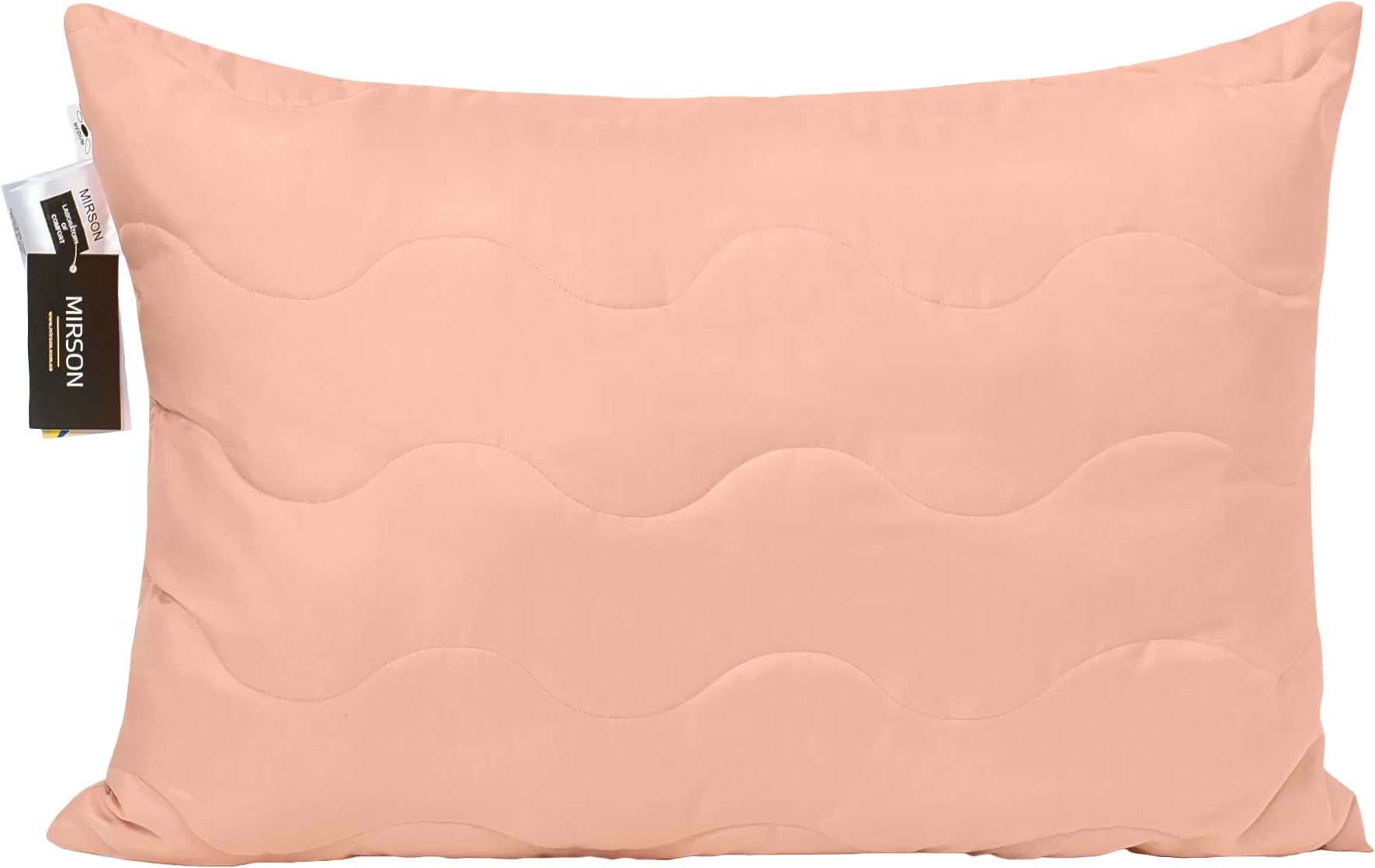 Подушка стандартна MirSon бавовняна №1768 Eco Light Coral середня 50х70 см (2200003709872)