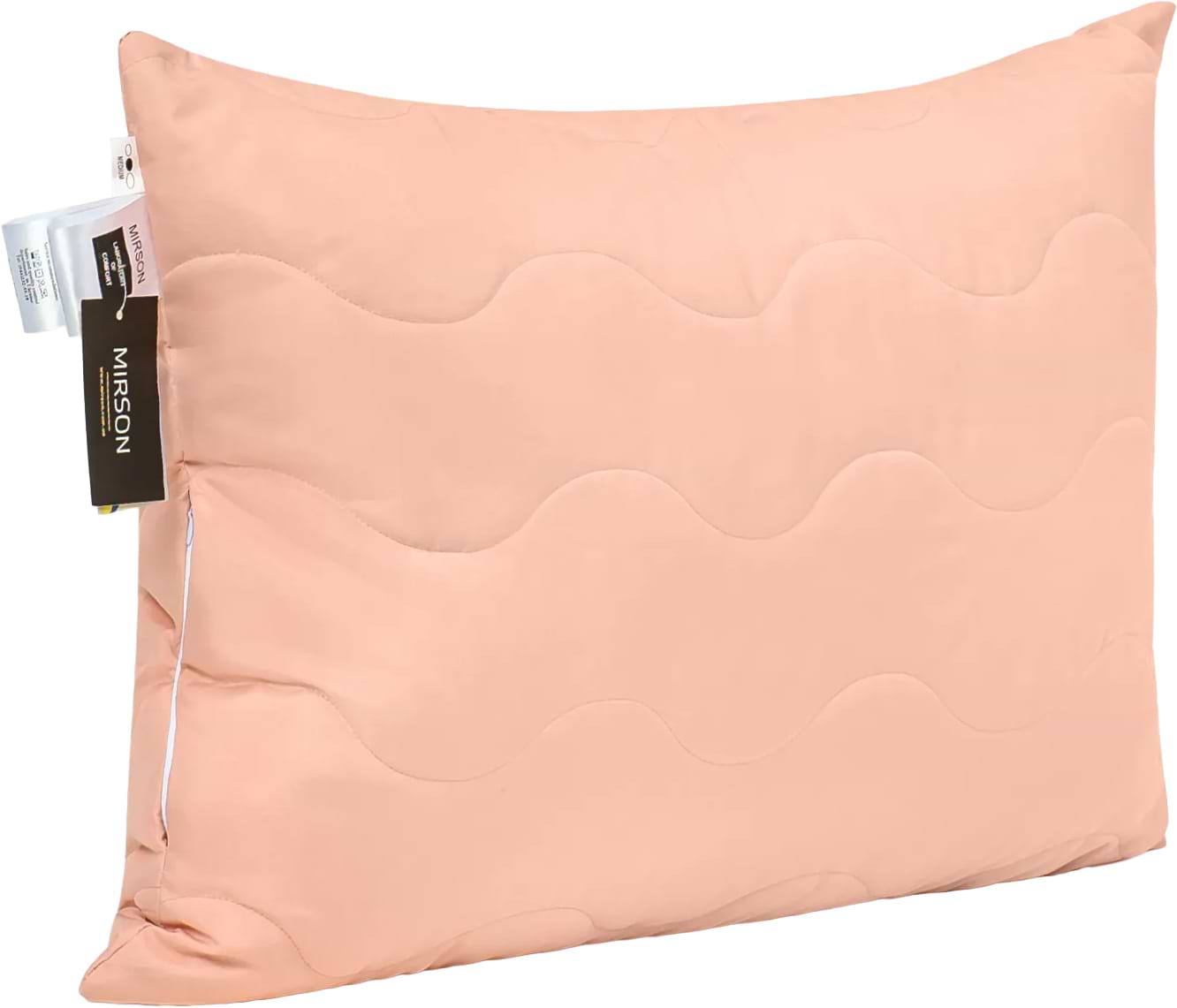 Подушка стандартна MirSon вовняна №1770 Eco Light Coral середня 50х70 см (2200003709919)