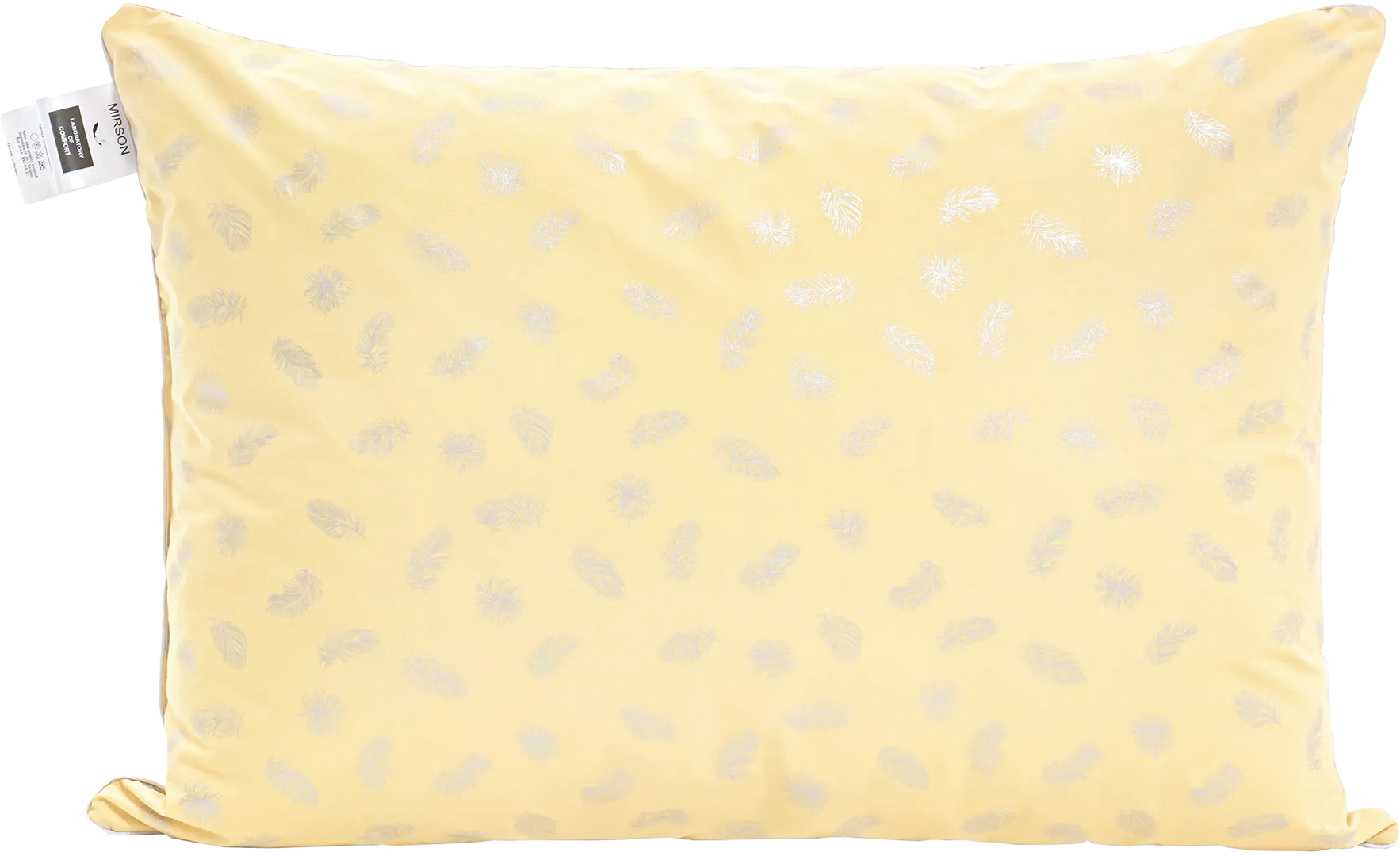 Подушка стандартная MirSon №1801 Bio-Beige 90% пух средняя 40х60 см (2200003011678)