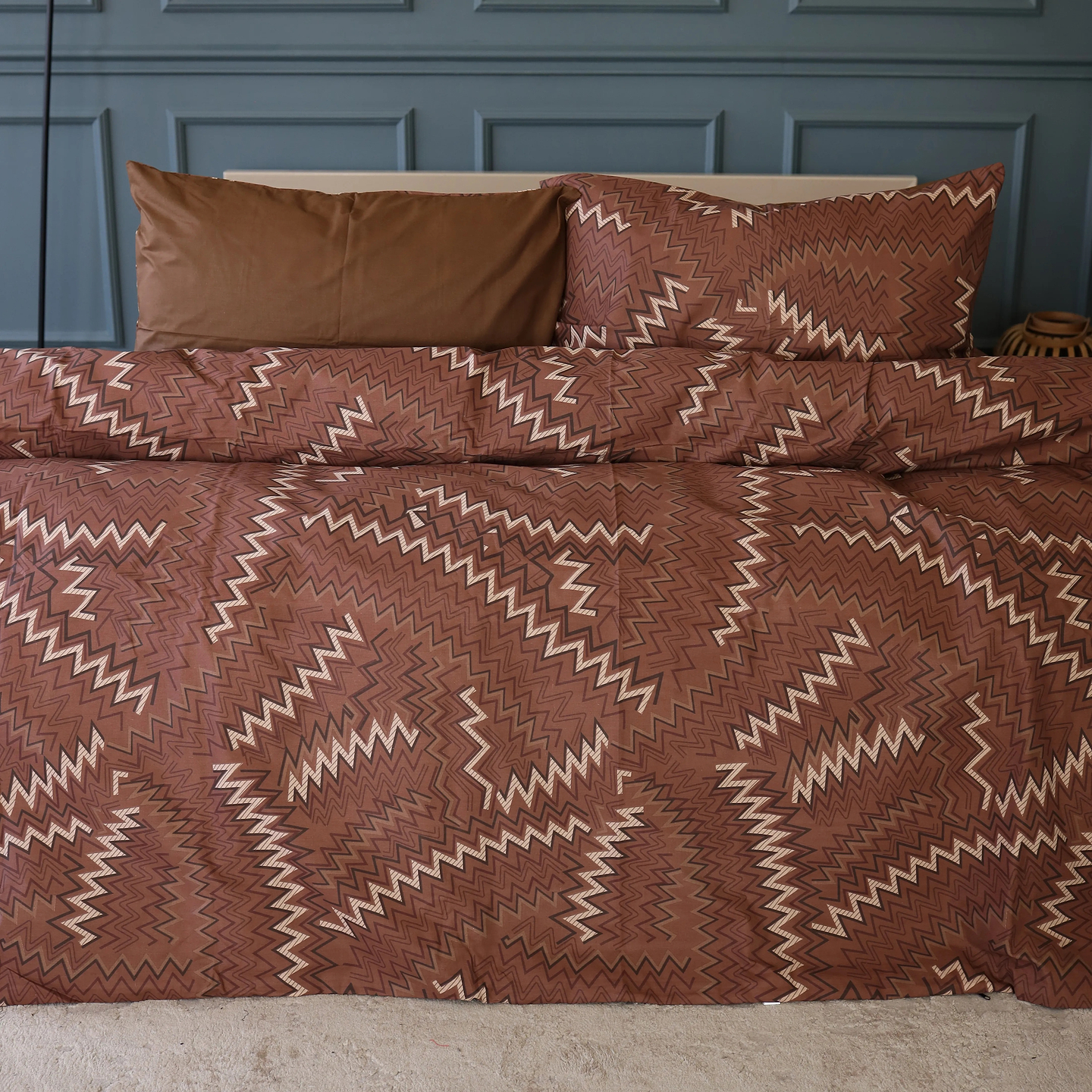 Комплект постільної білизни MirSon 200х220 см 17-0631 Diamond Brown Бязь (2200008465513)