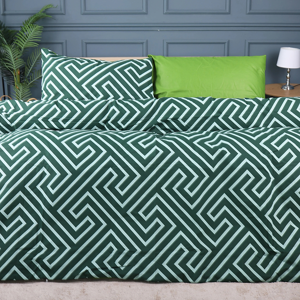 Фото - Комплект постельного белья MirSon 200х220 см Ranforce Elite 17-0632 Diamond Emerald Ранфорс (2200008466305)