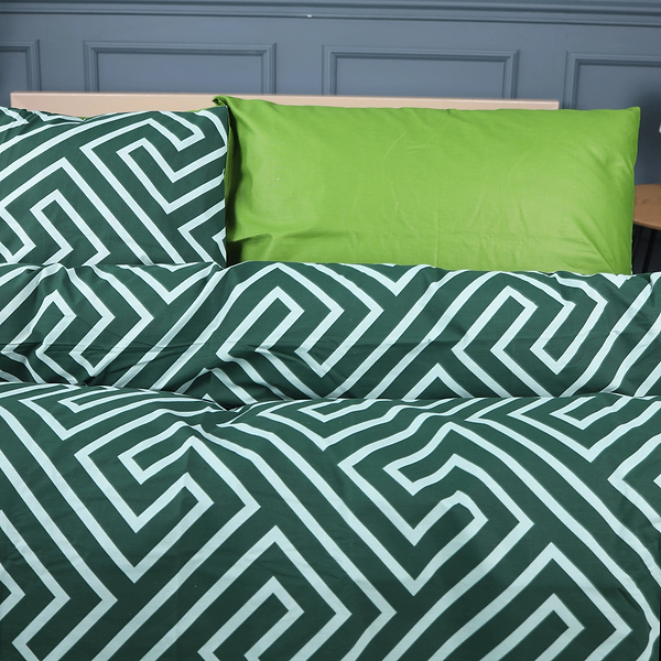 Фото - Комплект постельного белья MirSon 200х220 см Ranforce Elite 17-0632 Diamond Emerald Ранфорс (2200008466305)