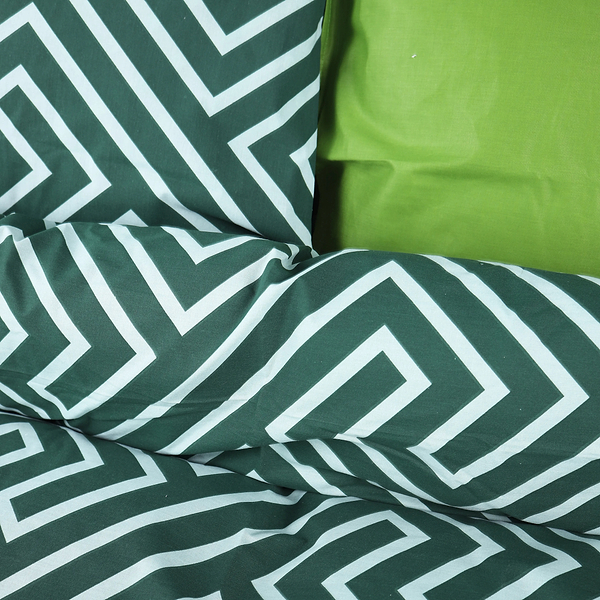 Фото - Комплект постельного белья MirSon 200х220 см Ranforce Elite 17-0632 Diamond Emerald Ранфорс (2200008466305)