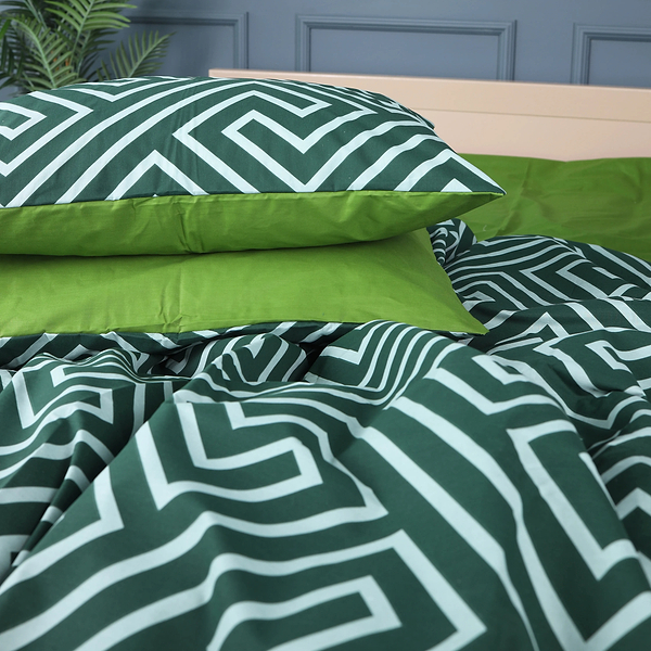 Фото - Комплект постельного белья MirSon 200х220 см Ranforce Elite 17-0632 Diamond Emerald Ранфорс (2200008466305)