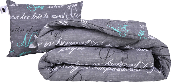 Фото - Одеяло зимнее двуспальное евро MirSon Хлопковая №210 Сolor Fun Line 17-0003 Tulio 200х220 см +нав 2 шт. (2200010856248)