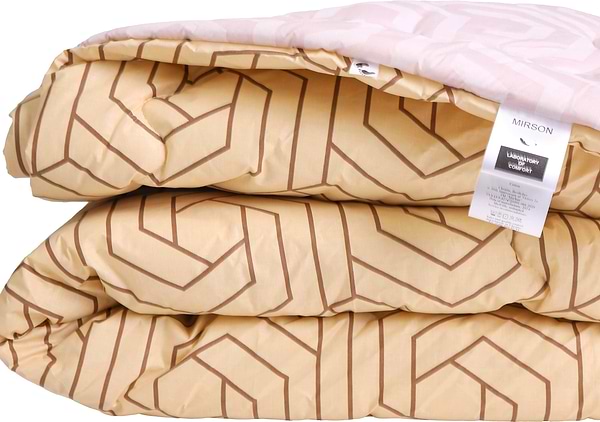 Фото - Одеяло зимнее двуспальное евро MirSon шелковое №3005 Сolor Fun Line Geometry (2200004831725)