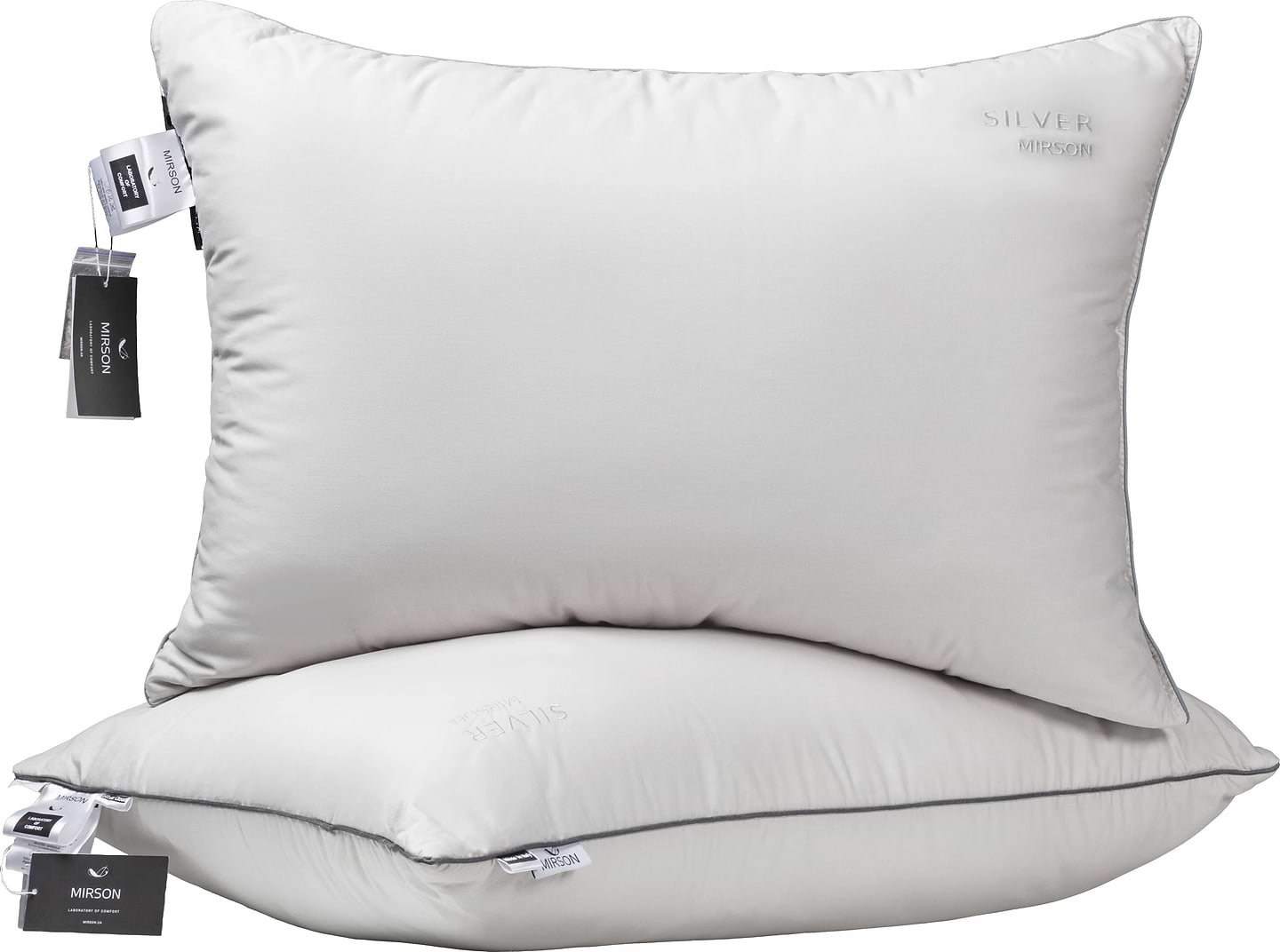 Подушка стандартная MirSon шерстяная №1023 "Silver Cloud" высокая 70х70 (2200010363517)