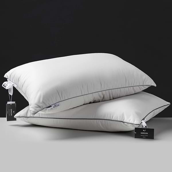 Фото - Подушка стандартна MirSon №1000 "Silver Cloud" memory effekt низька 70х70 (2200010361865)