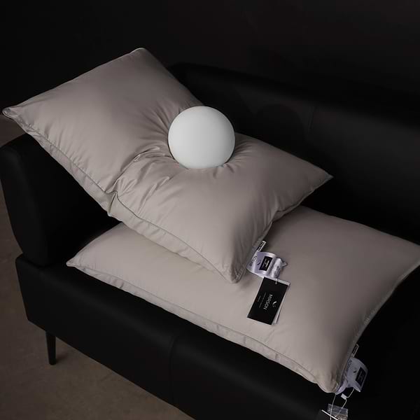 Фото - Подушка стандартна MirSon №1017 "Silver Cloud" бавовна висока 40х60 (2200010363043)