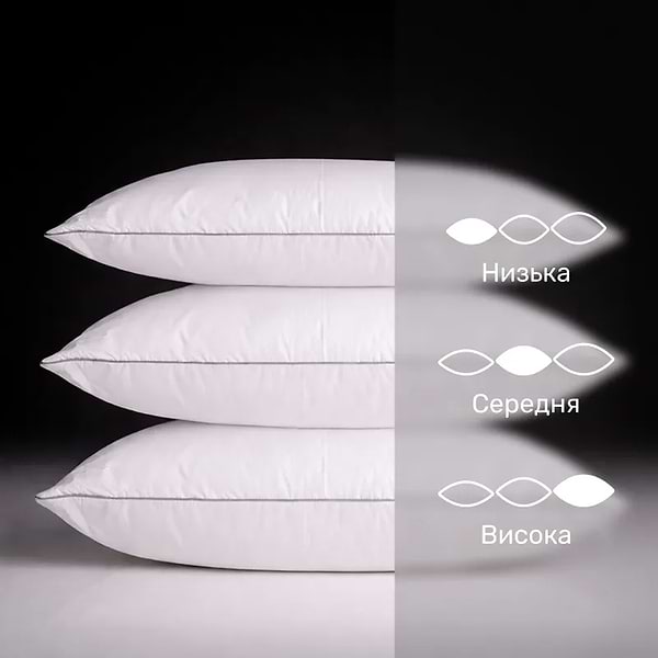 Фото - Подушка стандартна MirSon №1000 "Silver Cloud" memory effekt низька 70х70 (2200010361865)