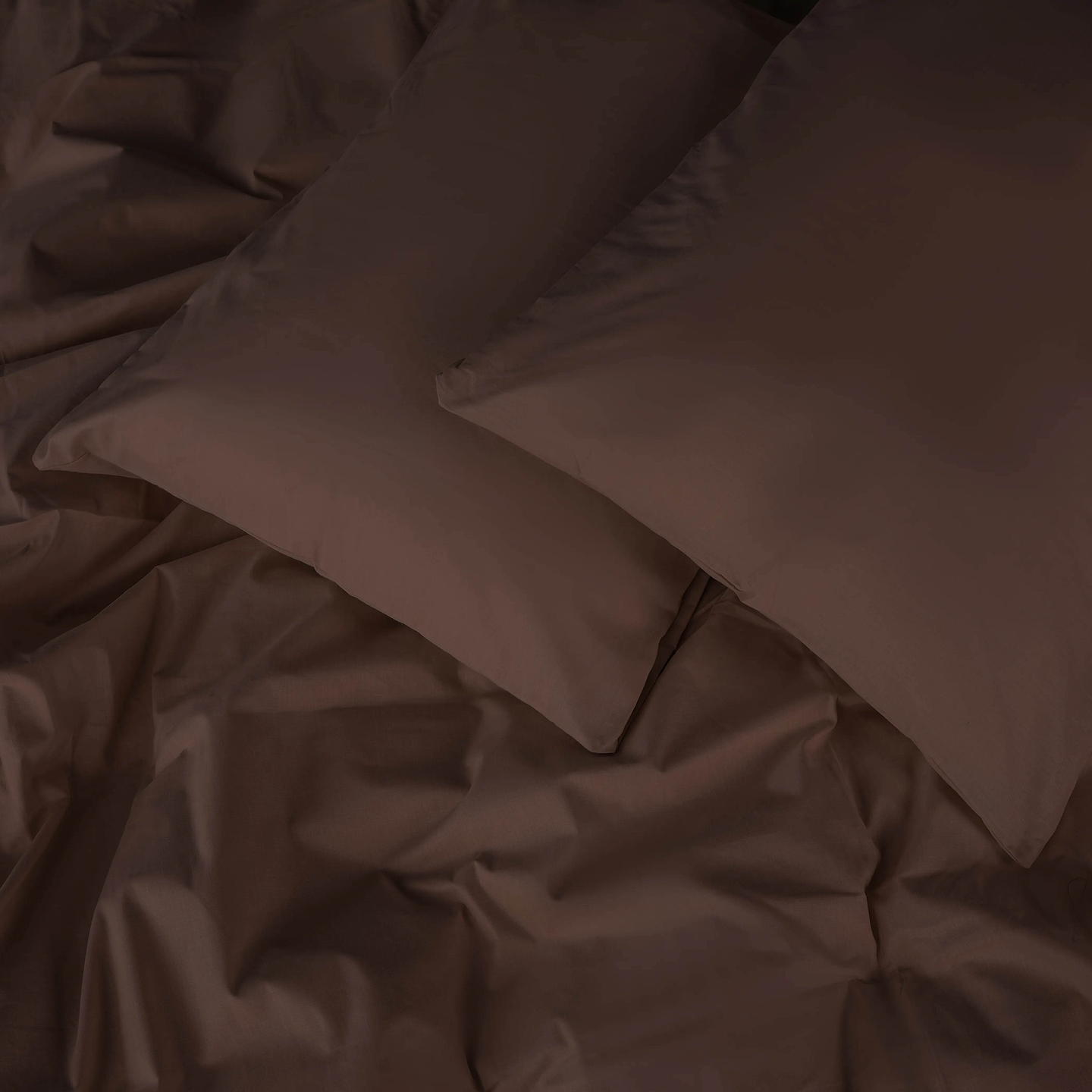 Комплект постельного белья MirSon Ranforce Elite 19-1217 Chocolate perla 143х210х2 (2200004681801)